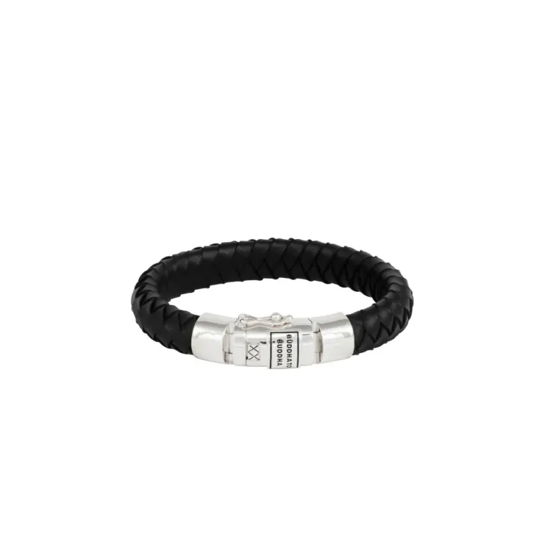 Buddha to Buddha Herrenarmband Ben Leder Schwarz
