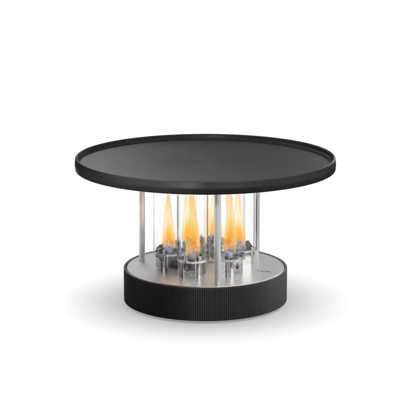 Tischgrill – Edelstahl Gehäuse, Gusseisen Plancha, Bioethanol Betrieb - CIRCLE 35 | höfats