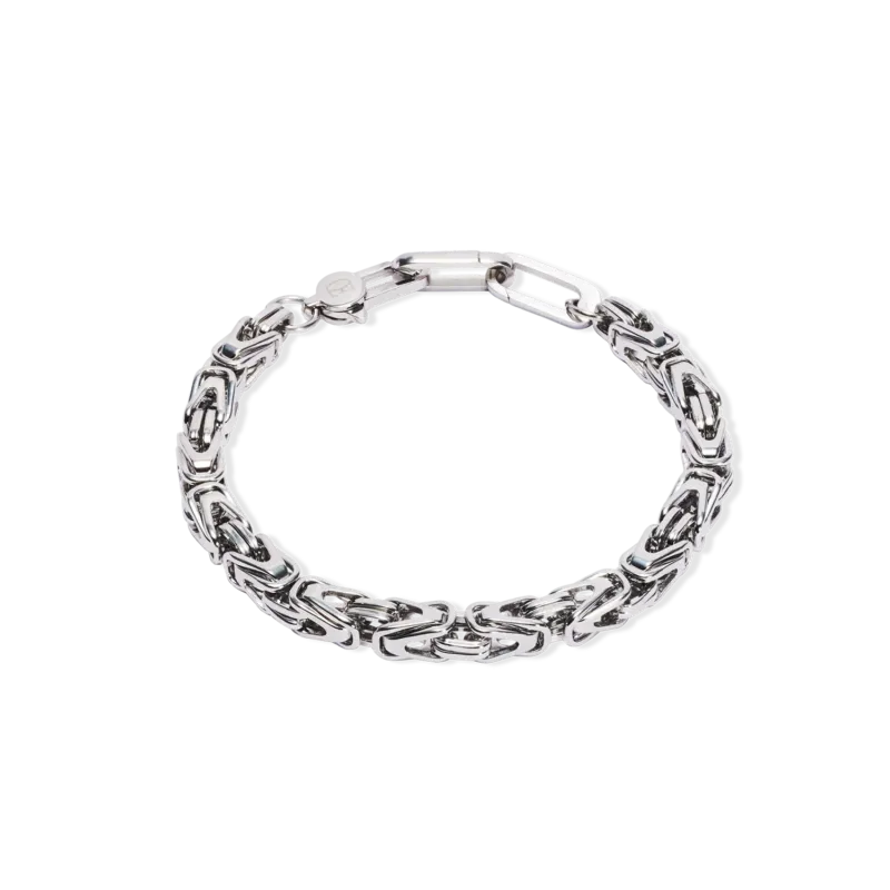 Coeur de Lion Snake Chain Armband in Silber für Herren - 0912/30-1700