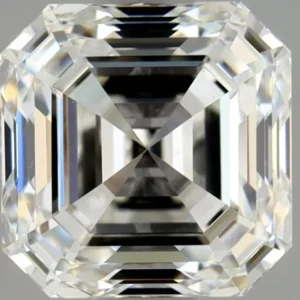 1 Carat Asscher - Natural Diamond - 1.05 - H - VS2 - EX - EX - Diamonds By Rothschild