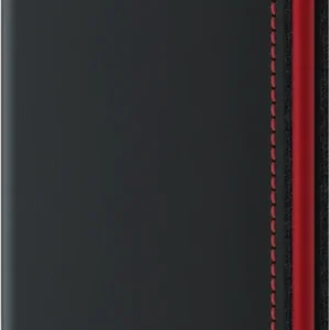 Secrid Slimwallet Matte Black-Red mit Gravur - SM-Black & Red