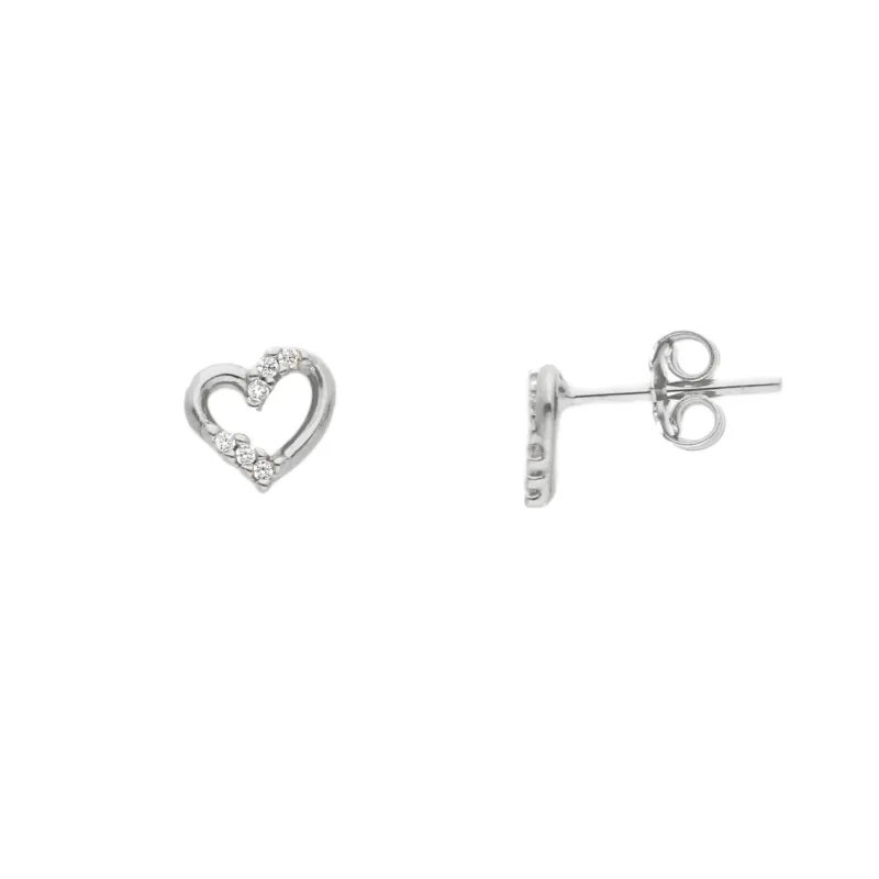 18 Karat Gold - 750 Herz Ohrstecker