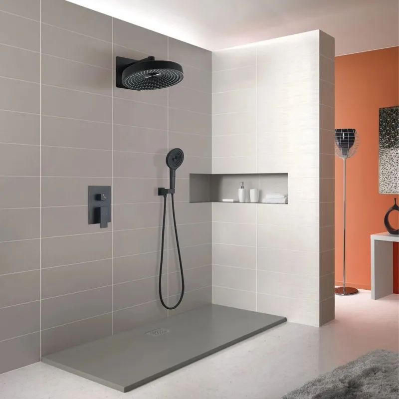 12 inch Round Wall-Mounted Shower System with Handheld Shower