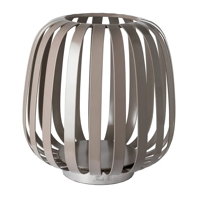 Windlicht – Nickeloptik, Pulverbeschichtet, Modern - Mambaia | Fink Living