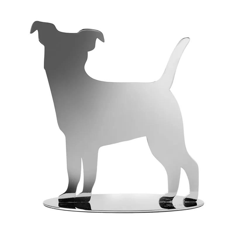Dekofigur – Polierter Edelstahl, Markante Russellform, Flache Silhouette - Russell | Fink Living