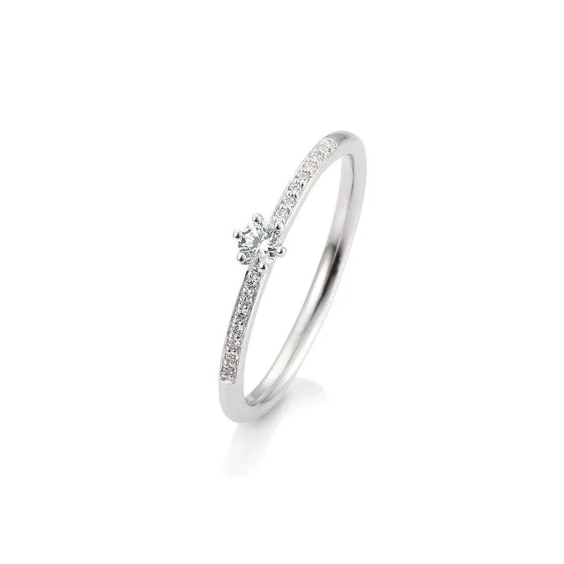 18 Karat Gold Verlobungsring Verlobungsring Pavé mit Diamanten - 41/06018