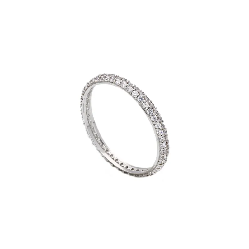 18 Karat Gold - 750 Memorie Ring mit Zirkonia