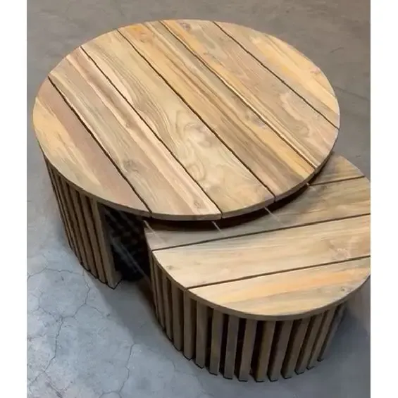 Beistelltisch – Massives Teakholz, Garten Design, Natürliches Finish – Negara | Benoa