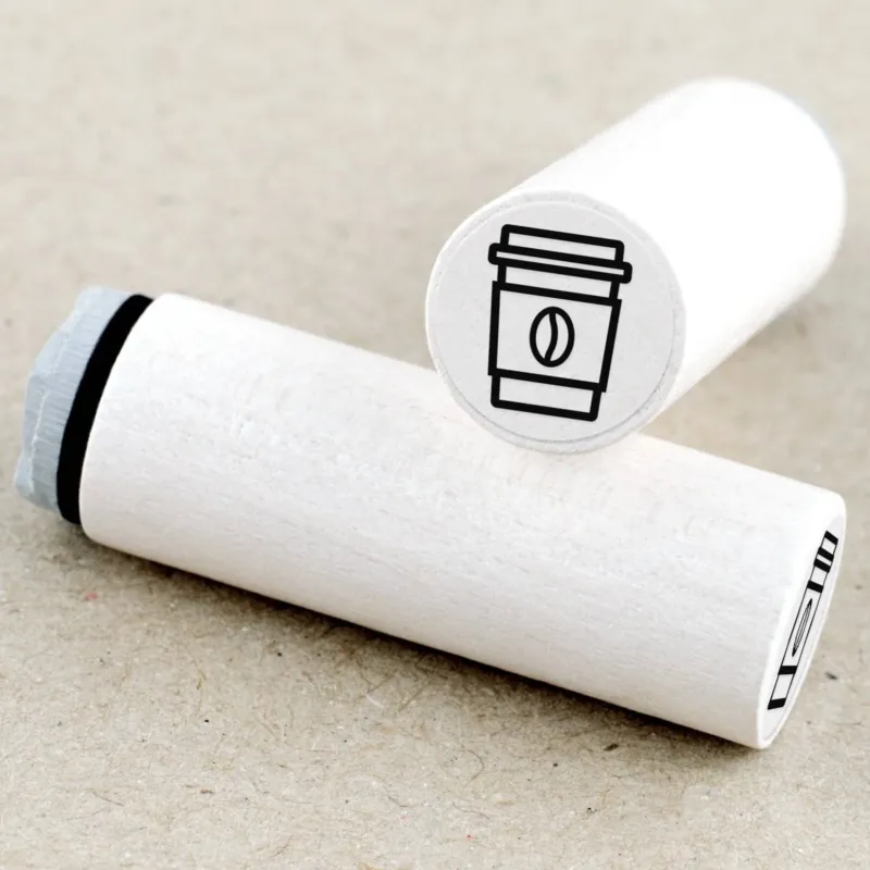 MINI RUBBER STAMP // TO-GO-COFFEE