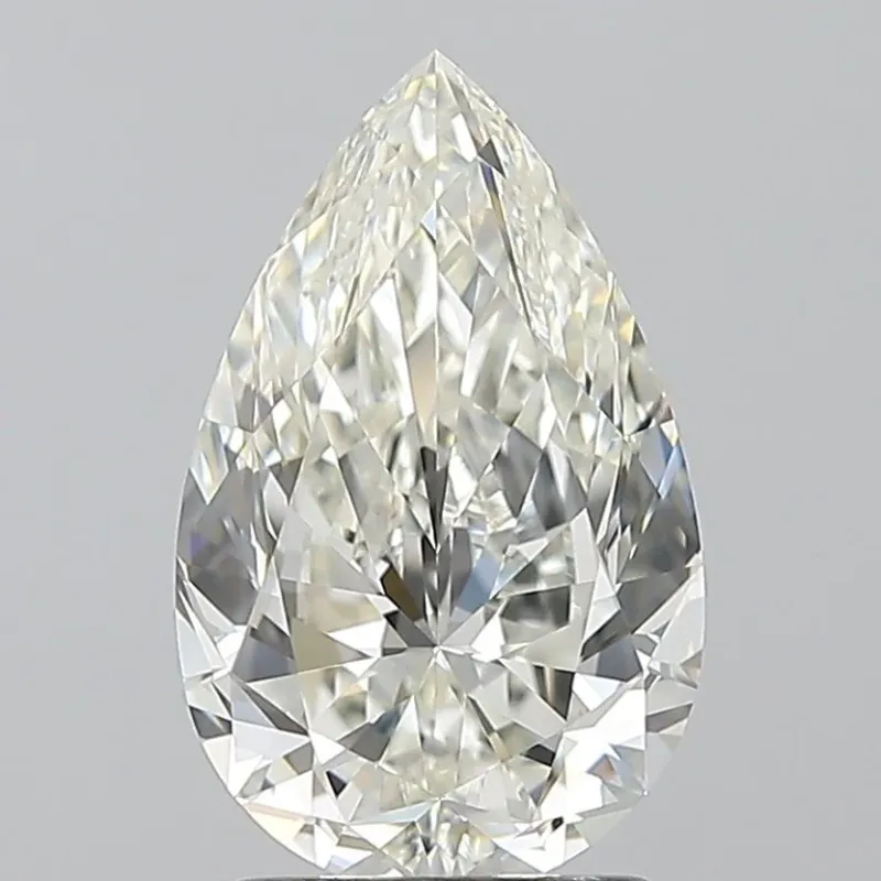 2 Carat Pear - Natural Diamond - 2.01 - H - VS1 - VG - EX - EX - Diamonds By Rothschild