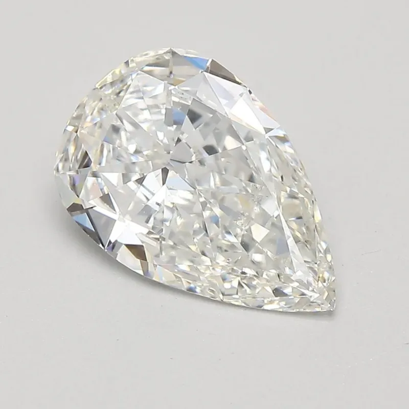 2 Carat Pear - Natural Diamond - 2.25 - H - SI1 - G - G - Diamonds By Rothschild