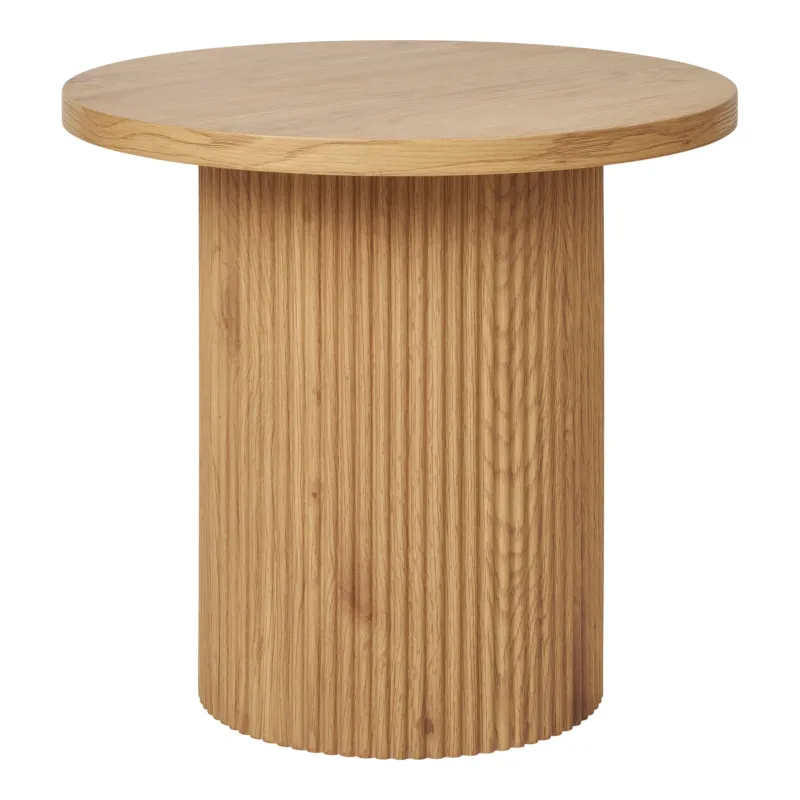 Beistelltisch – MDF-Holzdekor, Runde Tischplatte, 45 cm Höhe - Boavista | House Nordic