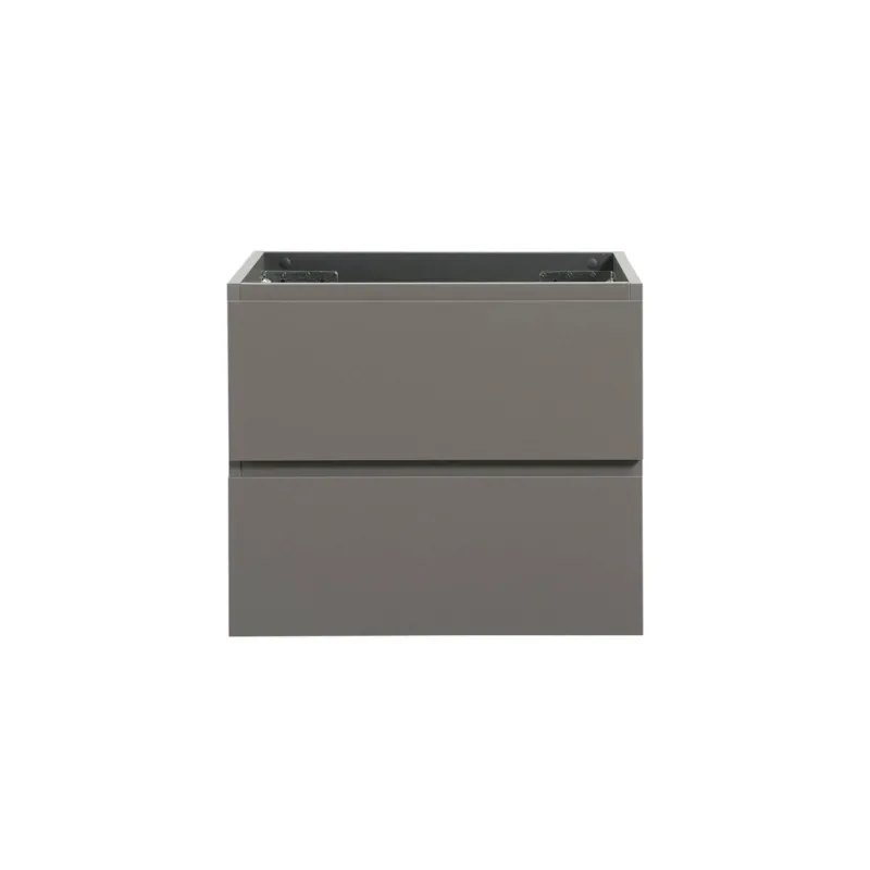 24 inch Gray Floating Bathroom Vanity Base Only