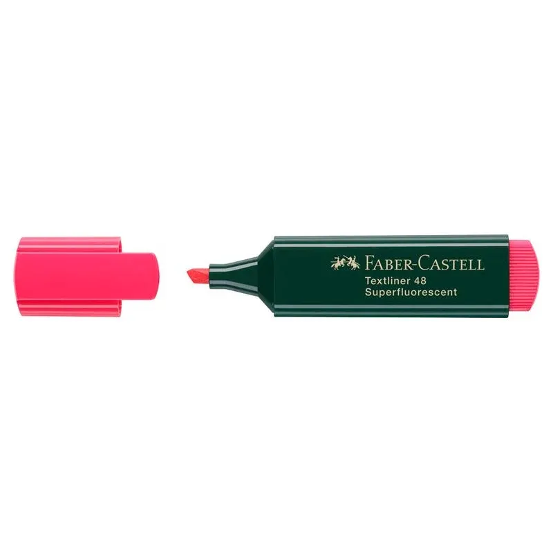 FABER-CASTELL 48 Textmarker rot, 1 St.