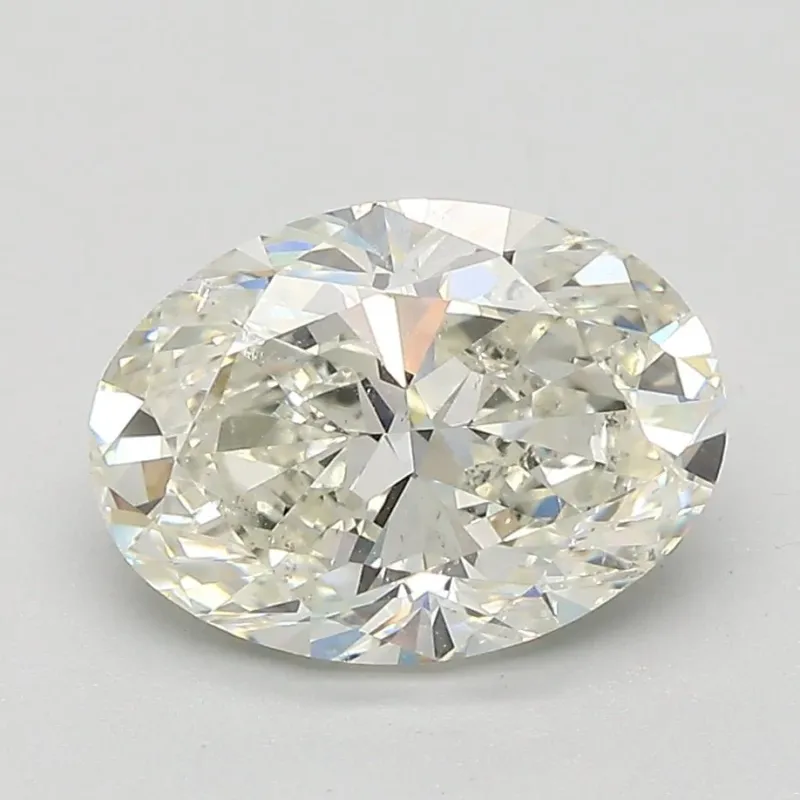 2.5 Carat Oval - Natural Diamond - 2.5 - J - SI2 - EX - EX - Diamonds By Rothschild