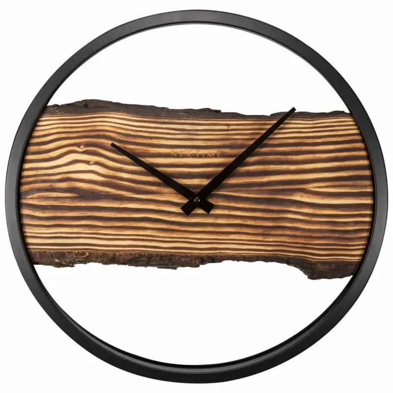 Wanduhr – Lautloses Uhrwerk, Massivholz, Metallrahmen - Forest | NeXtime