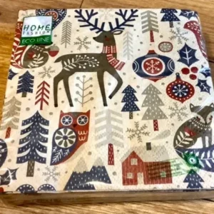 Servietten klein Scandi Pattern 100% Recycling