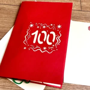 3D-Karte Pop-up 100. Geburtstag