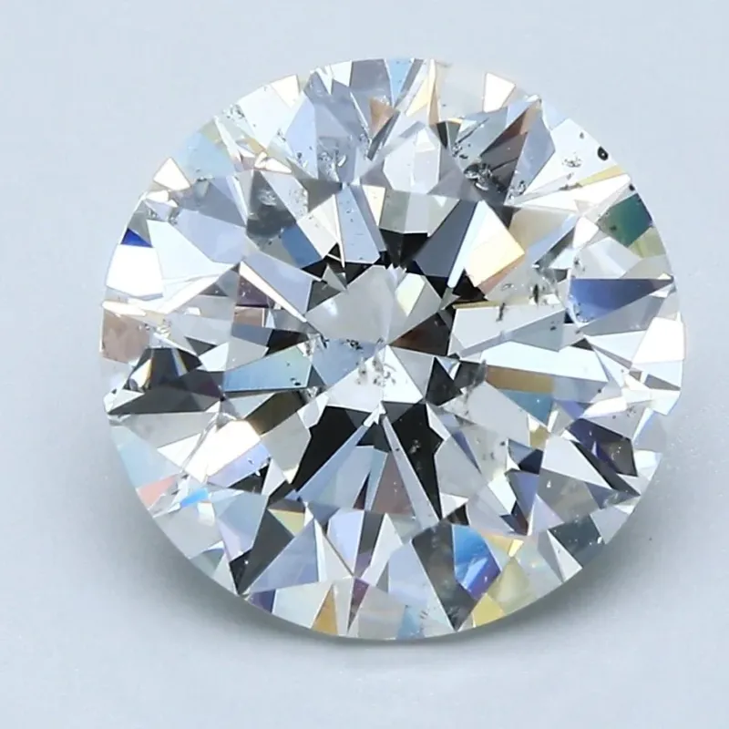 4 Carat Round - Natural Diamond - 3.91 - G - SI2 - EX - EX - EX - Diamonds By Rothschild