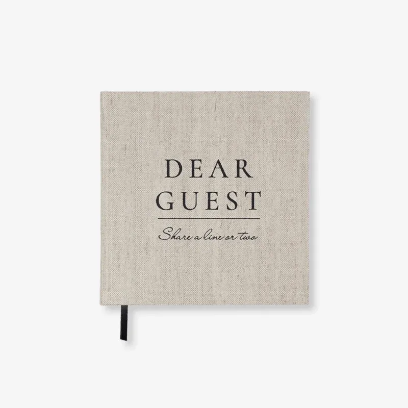 PAPERSTYLE GUEST BOOK BLANK // LINEN