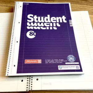 Collegeblock liniert 27 Student Brunnen RC 80Bl. - Polly Paper - Umweltfreundliche Schreibwaren
