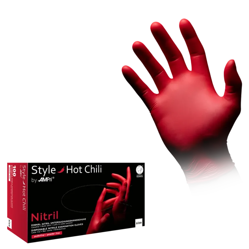 Style Handschuhe Nitril puderfrei Hot Chili