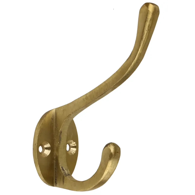 Wandhaken schlicht Gold Eisen 9 cm