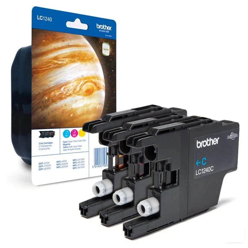 brother LC-1240RBWBPDR cyan, magenta, gelb Druckerpatronen, 3er-Set