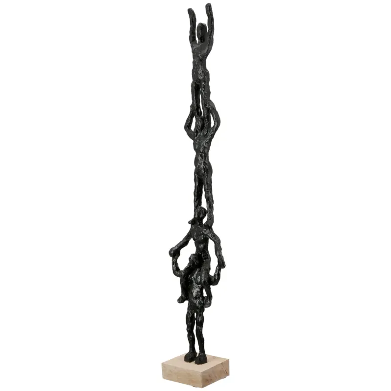 Skulptur – Strukturierte Oberfläche, Symbolische Figur, Schwarzes Design - Teamspirit | Gilde