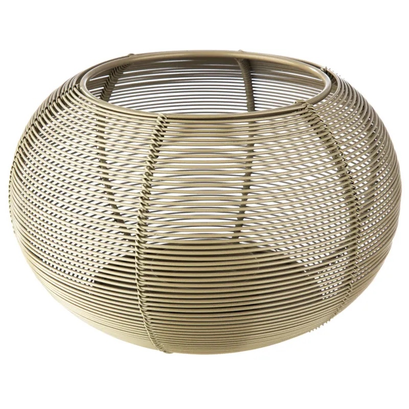 Windlicht – Gestreiftes Muster, Runde Form, 11cm Höhe - Rica | Gilde