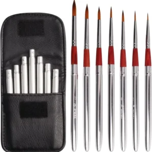 7pcs Travel Artist Painting Brushes,Detachable