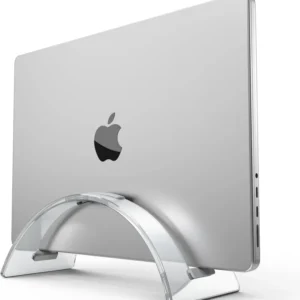 Acrylic Vertical Laptop Stand for Desk