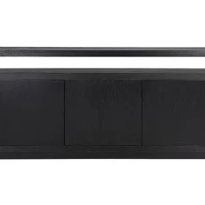 Anrichte Eiche, Anrichte Eichenholz/ Schwarz, Breite 190 cm