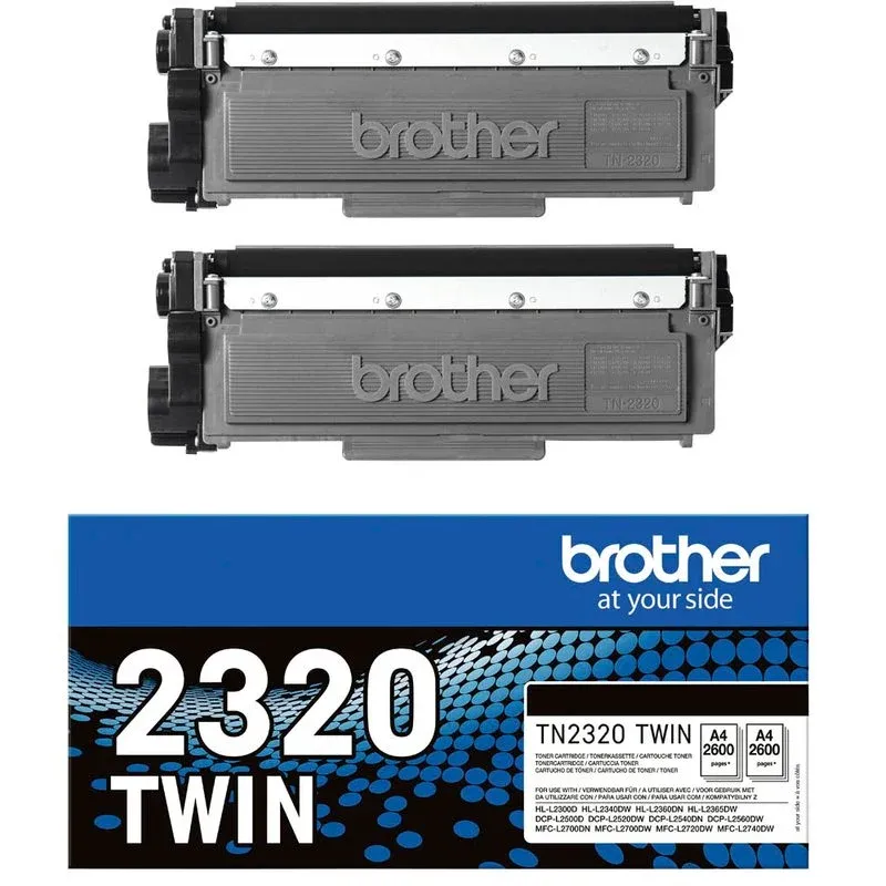 brother TN-2320TWIN schwarz Toner, 2er-Set