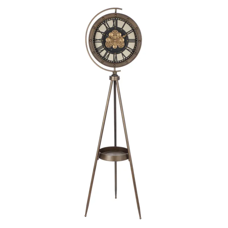 Standuhr – Kupferne Antikoptik, Metallfinish, Schwarze Akzente, 163 cm - Heritage | Gilde