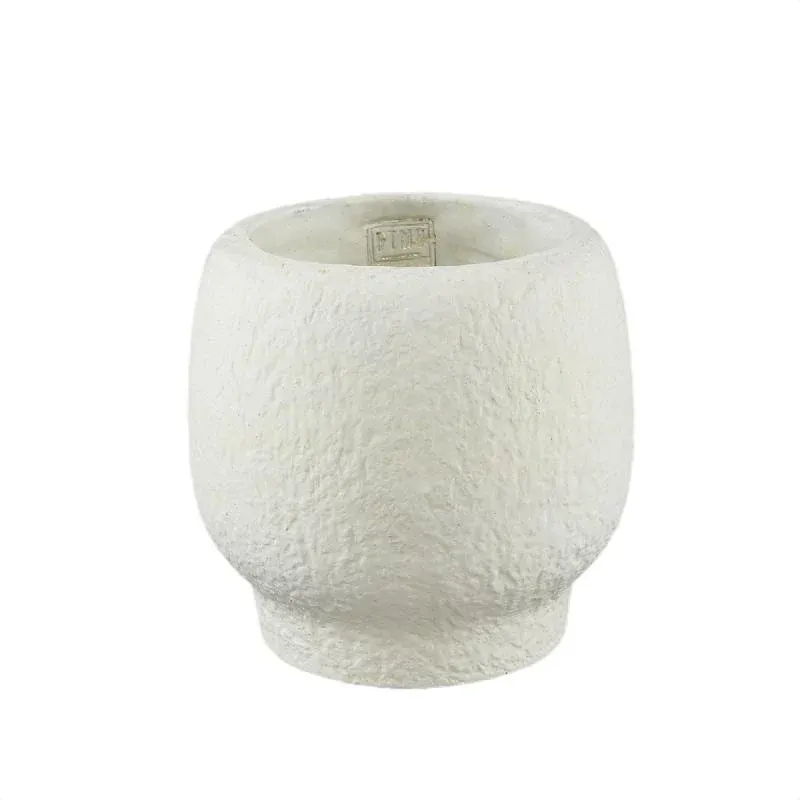 Topf – Runde Form, Zementmaterial, Modern, L - Evelynn | PTMD