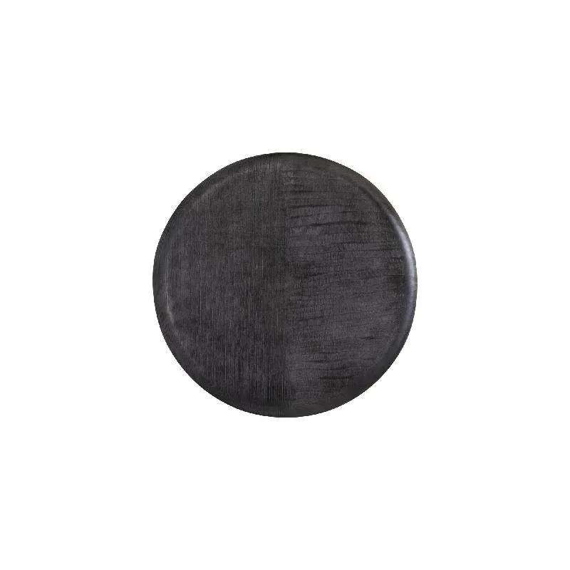 Wandpanel – Geripptes Design, Runde Form, Aluminium Material, Grau, S – Jowad | PTMD