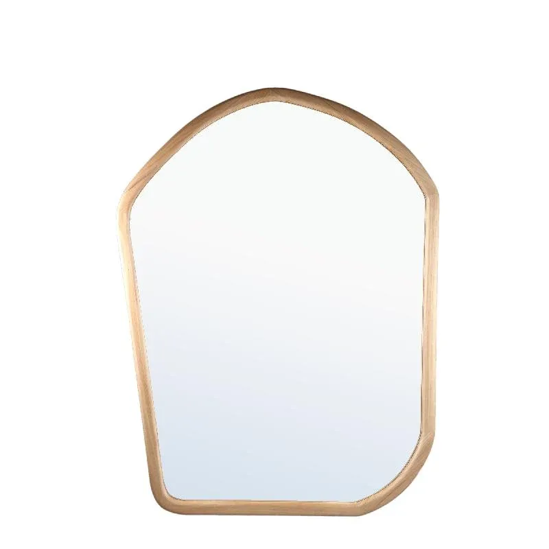 Spiegel – Organisches Design, Rechteckige Form, Massivholz Material, Natur, L – Denholm | PTMD