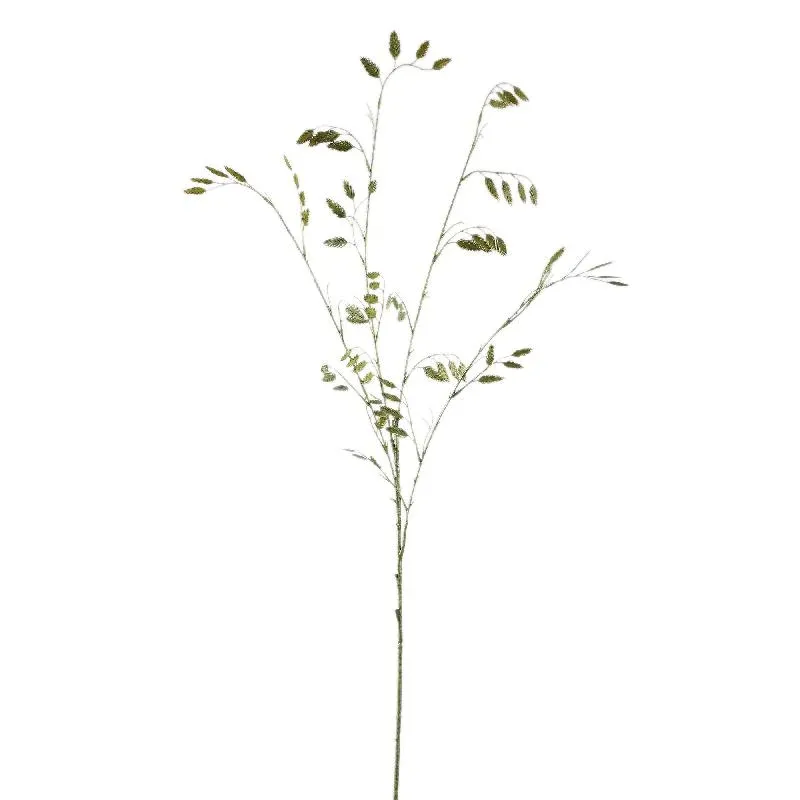 Kunstpflanze - Grünes Briza Gras Spray, Kunststoff, Handgefertigt | PTMD