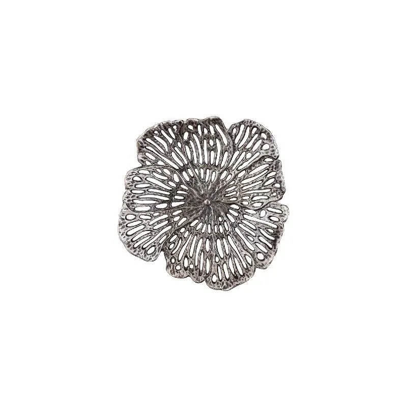Wanddeko – Blumen Design, Aluminiumguss Metall, Organische Form, S – Ryhann | PTMD