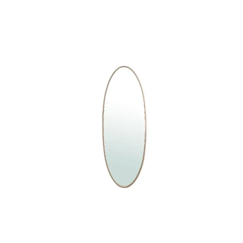 Spiegel – Schlichtes Design, Ovale Form, Stahl Material, Sand, L – Serine | PTMD