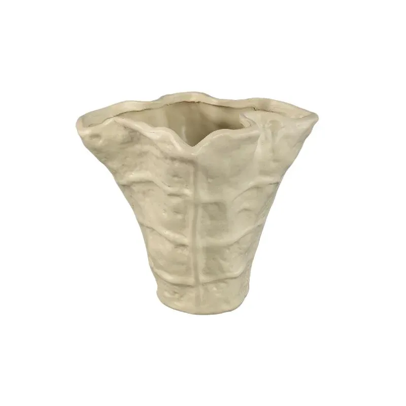 Topf – Wellenform, Keramik Material, Matte Oberfläche, L – Reff | PTMD