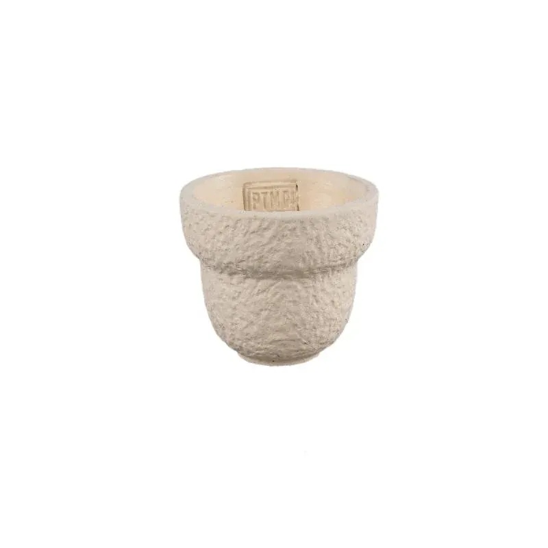 Blumentopf – Runde Form, Raue Oberfläche, Creme Farbe, XS – Hillie | PTMD