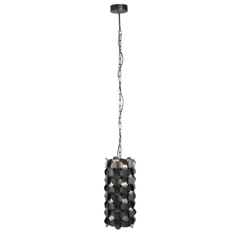 Pendelleuchte – Kreisdesign, Schlanke Form, Eisenmaterial, Schwarz, S – Jaye | PTMD