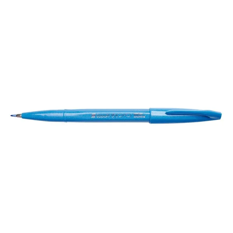 Pentel SES15C-S Brush-Pen blau, 1 St.