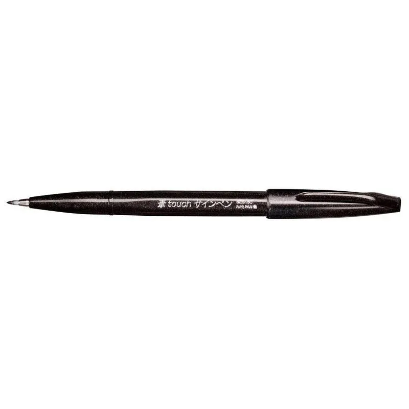 Pentel SES15C-A Brush-Pen schwarz, 1 St.