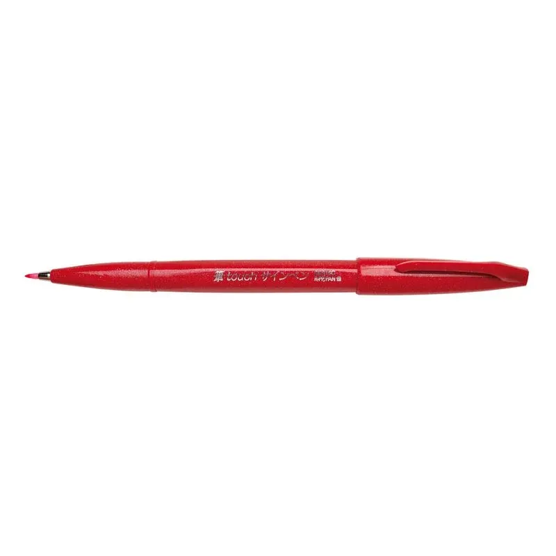 Pentel SES15C-B Brush-Pen rot, 1 St.