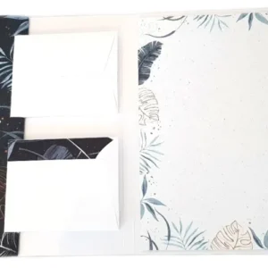 Briefpapier Set BLUE LEAF Rössler