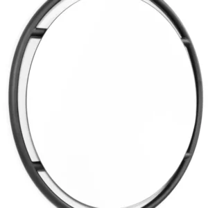 Spinder ORBIS M Spiegel mit ovalem Rahmen aus Metall in Gesamtansicht.