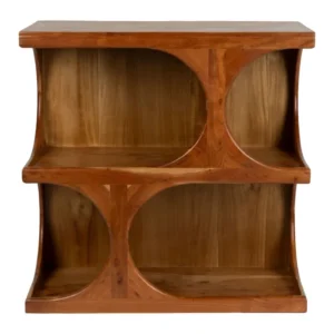 Schrank Ruben aus massivem Mangoholz, modular stapelbar, Braun